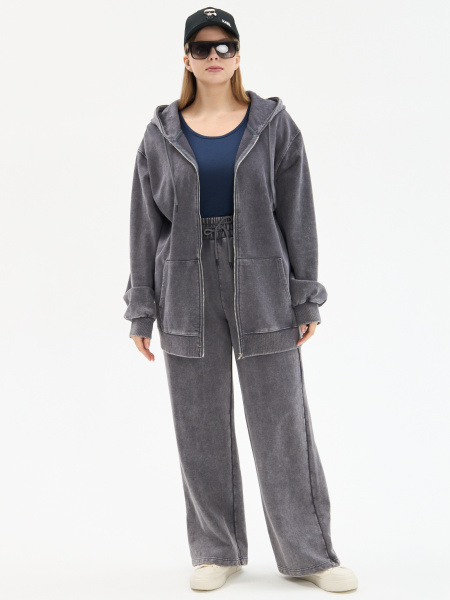 Трикотажный спортивный женский костюм Fashion Alpha К002 Серый (БР)