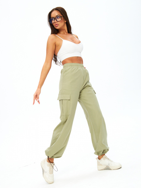 Женские летние брюки Fashion 977 Фисташковый