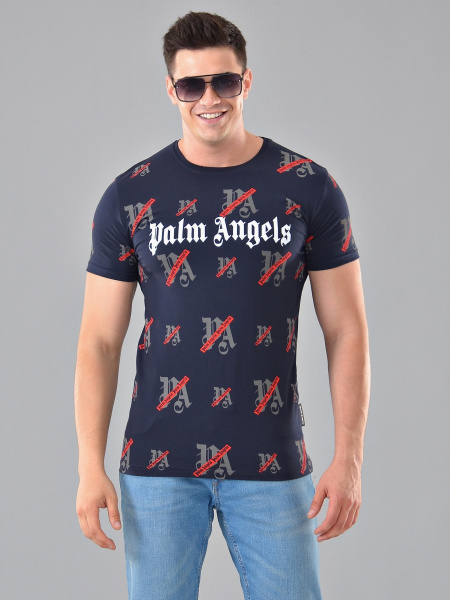 Myжcкaя футболка Crazy Brand 2053 Темно-синий