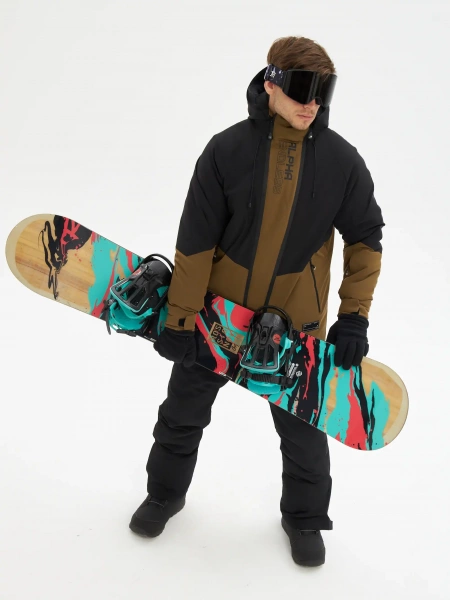 Мужской мембранный сноубордический костюм Alpha Endless Spartan Snow 624/0713_3 Хаки