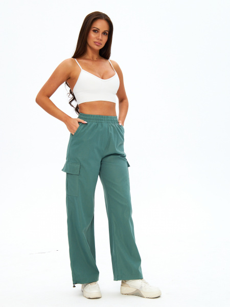 Женские летние брюки Fashion 977 Зеленый