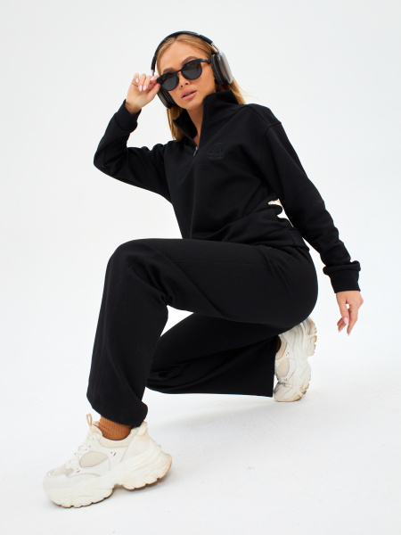 Спортивный женский костюм Fashion M0107 Черный