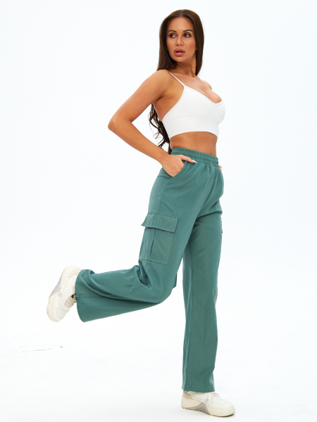 Женские летние брюки Fashion 977 Зеленый